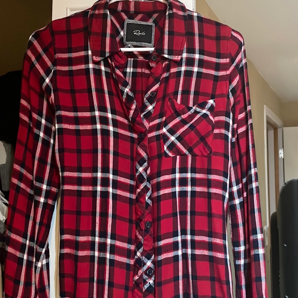 Rails fitted plaid shirt
